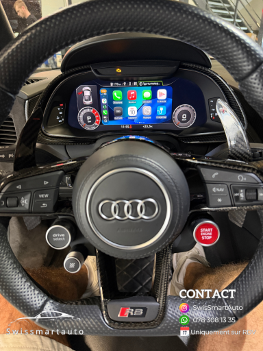 Audi R8 2019 Activation du Carplay et Android Auto d'origine sur Audi R8 2019